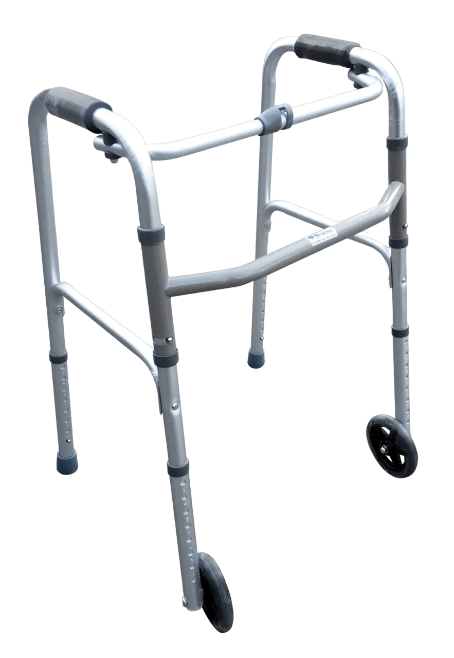 Andador plegable dos ruedas