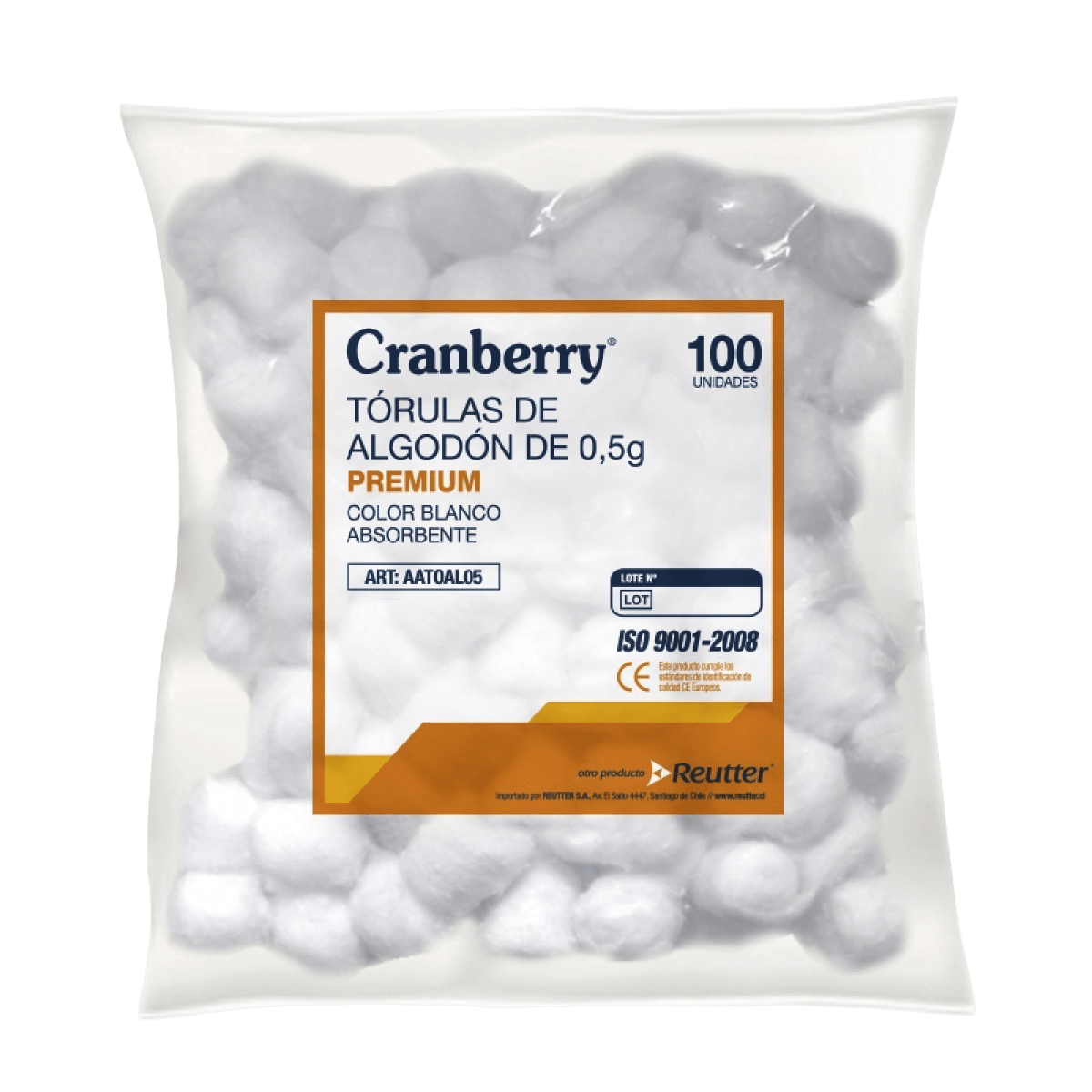 Tórulas de algodón - Cranberry