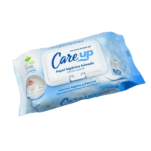 Papel Higiénico Húmedo Care Up - Cavimed Salud Cavimed Insumos Médicos